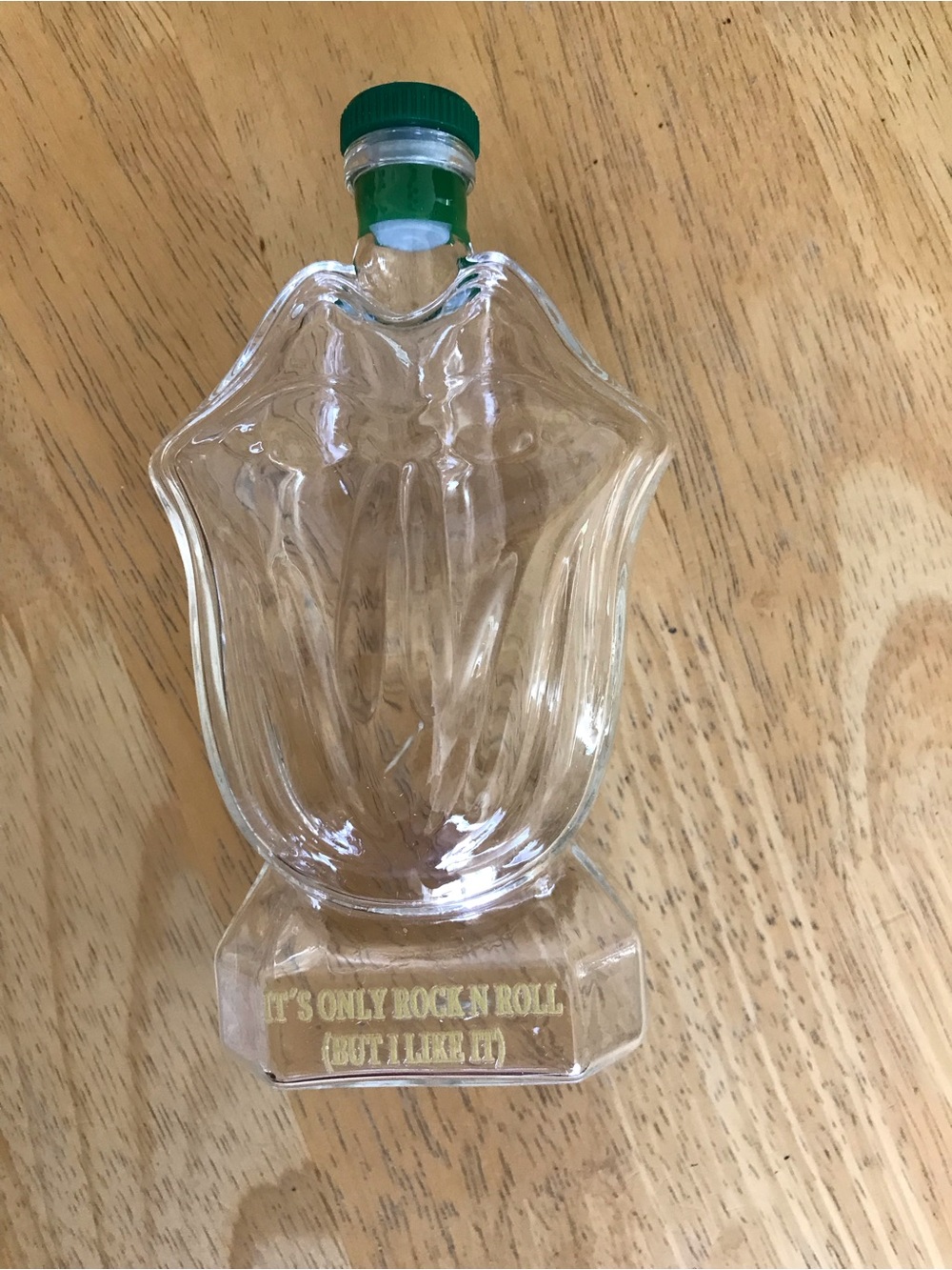 Rolling Stones Bar Hot Lips Empty Bottle Decanter with Topper